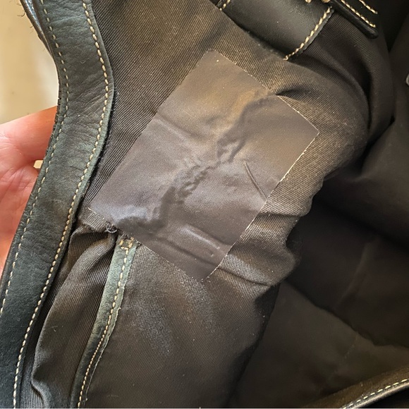 Coach Leather Messenger Bag Briefcase Mens Unisex Large Black Pockets - Picture 15 of 16